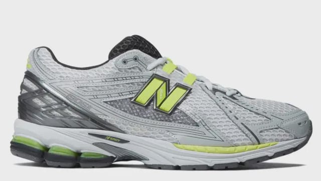New Balance 1906R Shoes - Light Silver Metallic/Alkaline Green ON SALE