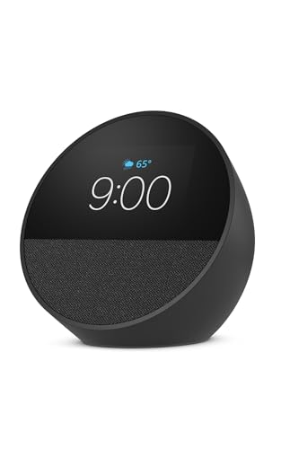 Amazon Echo Spot (newest model), Great for nightstands, offices and kitchens,