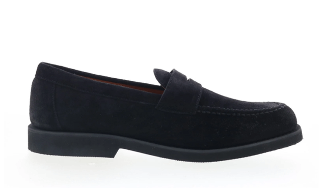 Sebago Ryan Suede PO 771176W-908 Mens Black Loafers & Slip Ons Penny Shoes ON SALE