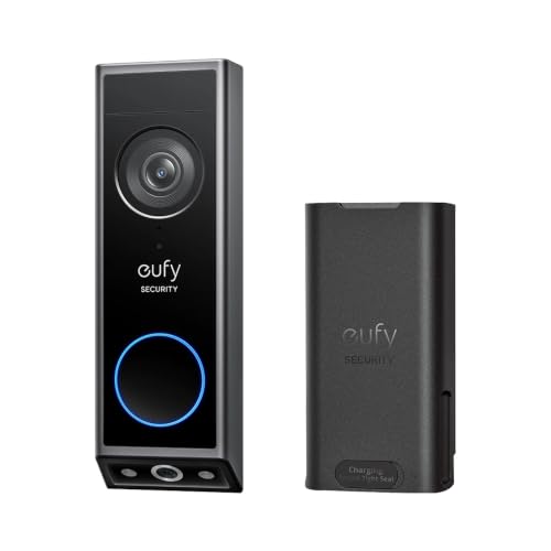 eufy Security Video Doorbell E340 Kit with Battery, 2K FHD, Built-in 8GB