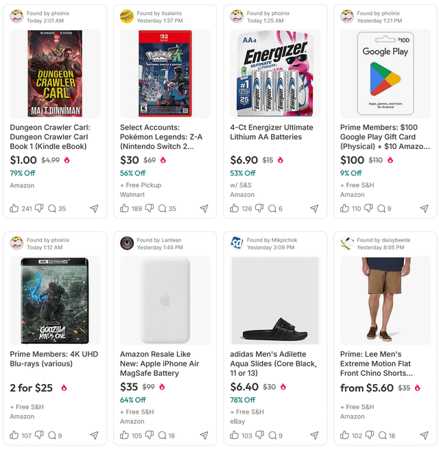 Today's Top Deals
