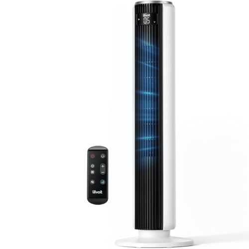Levoit Tower Fan for Bedroom, 28ft/s Fans that Blow Cold Air, 28dB