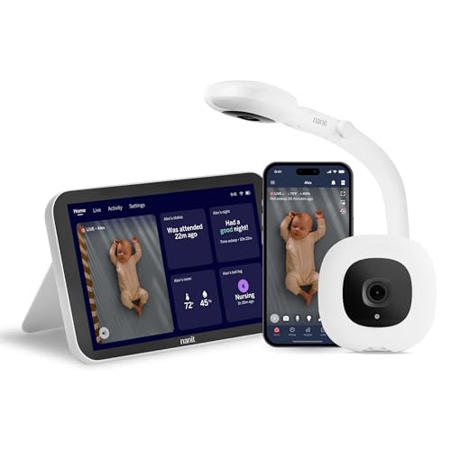 Nanit Smart Baby Video Monitor System with Floor Stand & 8 Display