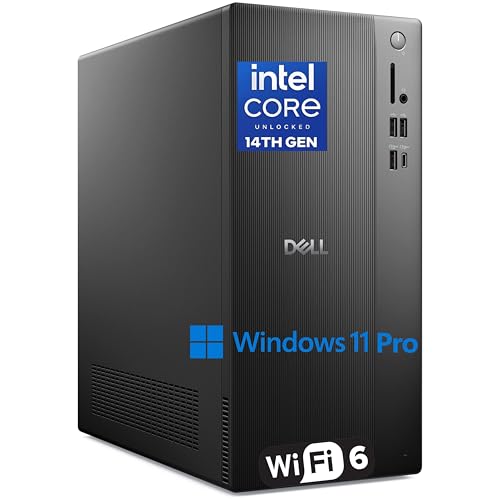 Dell Tower ECT1250 Business Desktop Computer, 16GB DDR5, 1TB PCIe SSD