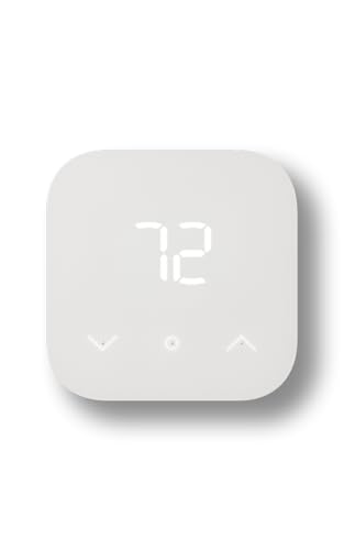 Amazon Smart Thermostat, Save money and energy, Works with Alexa and Ring,