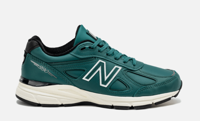 New Balance 990v4 Made In Usa Teal Mens Lifestyle Shoe - Vintage Teal/White ON SALE