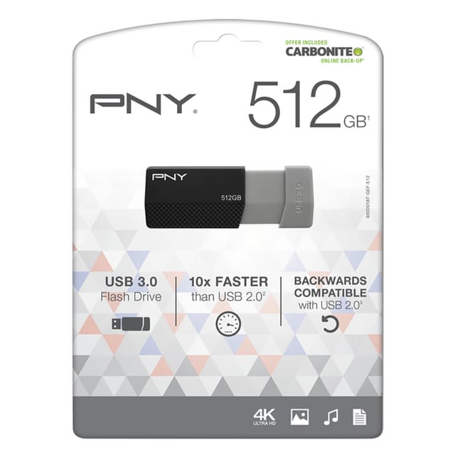 PNY USB 3.0 512GB Flash Drive Black