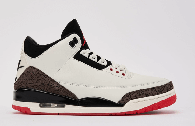 Air Jordan 3 Retro Sail/University Red/Cream ON SALE
