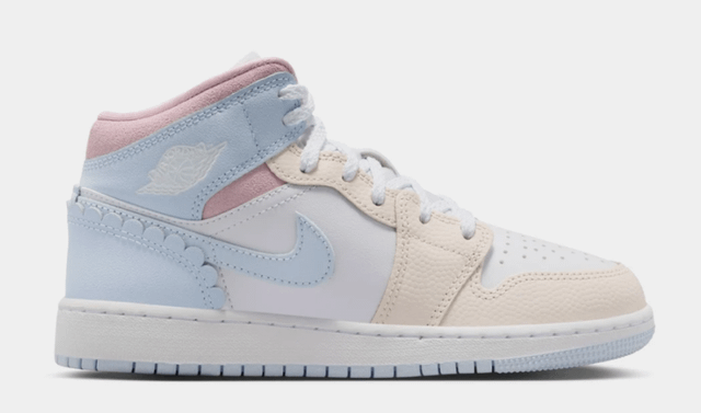 Air Jordan Mid SE Love Is In The Air Half Blue/Pale Ivory/White ON SALE