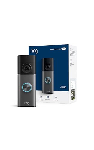 Ring Battery Doorbell 4K Pro (newest model), Retinal 4K with wide-angle video,