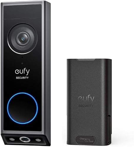 eufy Security Video Doorbell E340 Kit with Battery, 2K FHD, Built-in 8GB