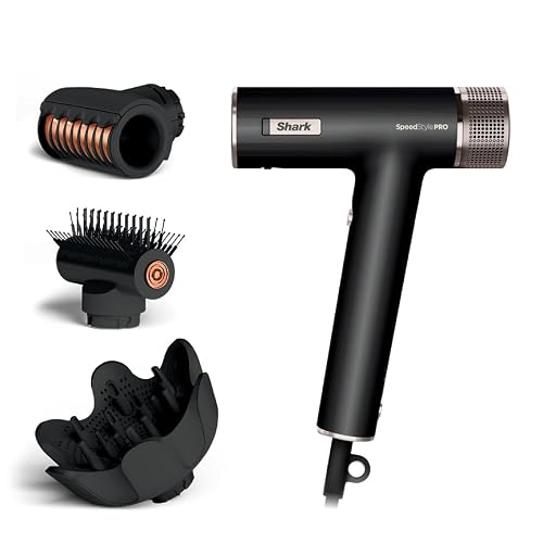 Shark SpeedStyle Pro Ionic Hair Dryer, Scalp Shield, Curly-Coily, HD732