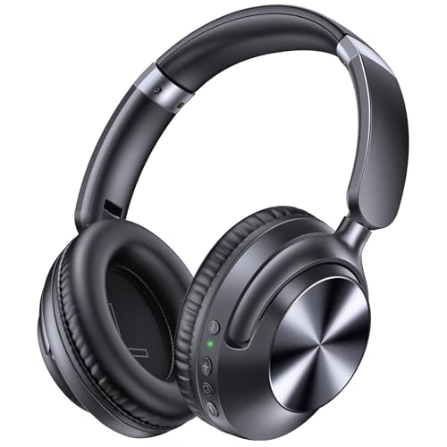 TAGRY Hybrid Active Noise Cancelling Headphones 100H Playtime Wireless Over Ear