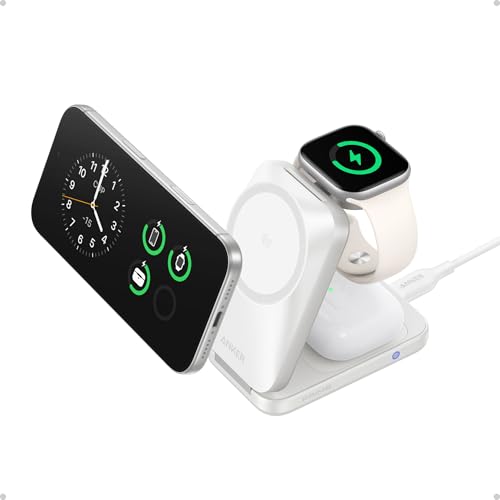 Anker Prime 25W Qi2.2-Certified Palm-Sized 3-in-1 Foldable MagSafe Charger