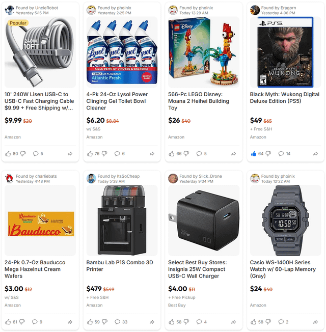 Today's Top Deals