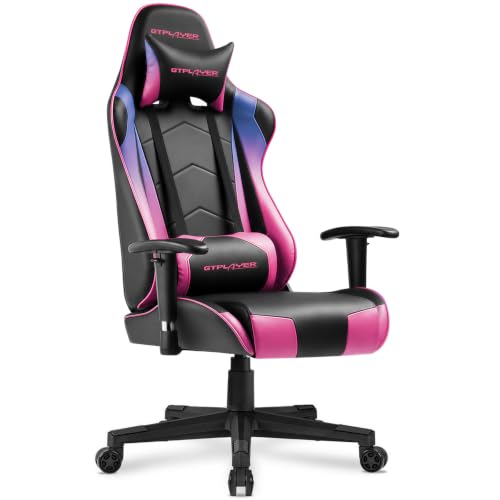 GTPLAYER Gaming Chair with Footrest, Ergonomic Computer Game Desk Chair,