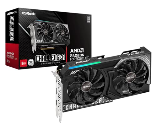 USED LIKE NEW ASRock Radeon RX 9060 XT 8GB Challenger 8GB GDDR6 OC Graphics Card