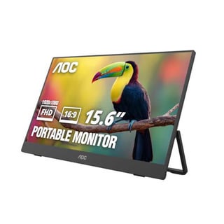 AOC 16" Portable Monitor FHD 60Hz USB-C IPS Ultra Slim Kickstand 16T301920×1080 Computer Monitor, USB-C 3.2, Mini HDMI, Built-in Speakers, Kickstand, Ultra Slim, VESA Mount, Low Blue Light. Now