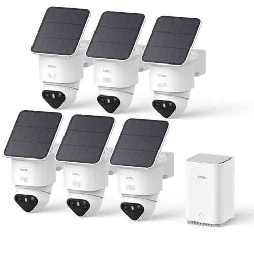 aosu T2 Ultra 4K Camera for Home Security, 6 Cam Kit,TrueColor Night