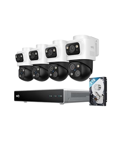 eufy Security 4K NVR System S4 Max, 4-Cam, 2TB HDD, PoE Wired