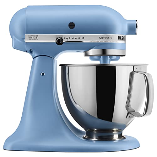 KitchenAid Artisan, 5-Qt Tilt Head Stand Mixer, KSM150PS, Blue Velvet