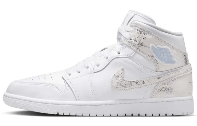 Air Jordan 1 Mid SE - White/Field Silver ON SALE