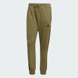 adidas men Essentials 3-Stripes Fleece Pants