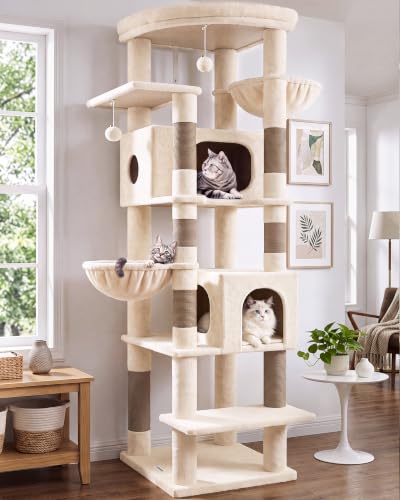 Globlazer 74in Heavy Duty Cat Tree Tower for Indoor Cats Large Adult,