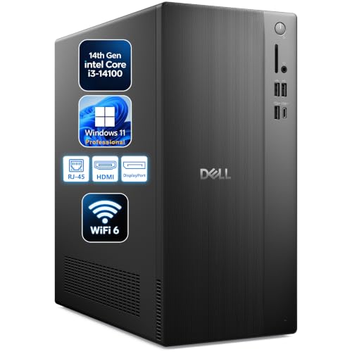 Dell Pro Tower Desktop PC Business Computer, 8GB DDR5, 512GB SSD