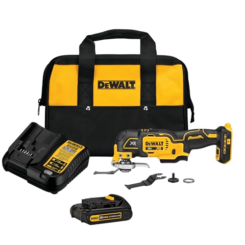 DEWALT 20V MAX XR Oscillating Tool Kit with Blades, 3 Speed Cordless