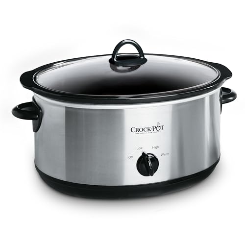 Crock-Pot 7-Quart Manual Slow Cooker, Family Size Serves 9+ People & Fits