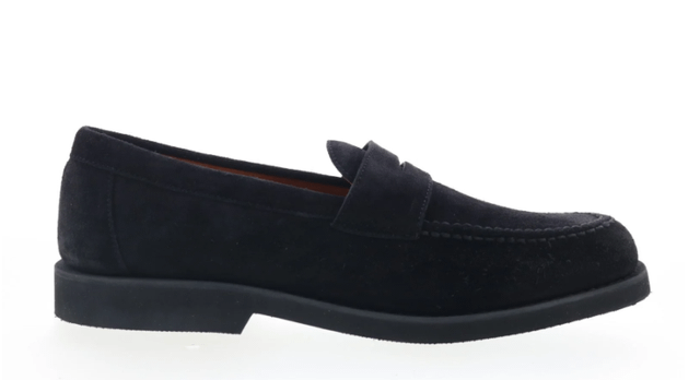 Sebago Ryan Suede PO 771176W-908 Mens Black Loafers & Slip Ons Penny Shoes ON SALE