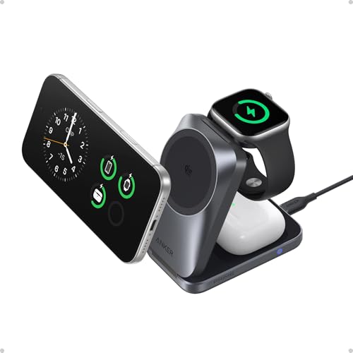 Anker Prime 25W Qi2.2-Certified Palm-Sized 3-in-1 Foldable MagSafe Charger at