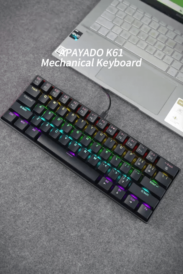 APAYADO K61 60% Mechanical Keyboard RGB Wired