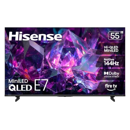 Hisense 55 E7 Cinema Series Hi-QLED Mini-LED 4K UHD Smart Fire TV