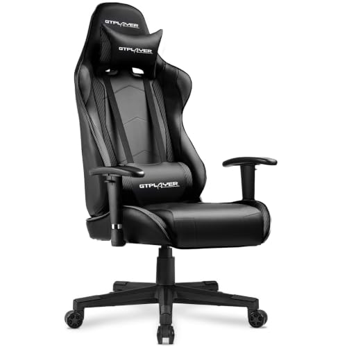 GTPLAYER Gaming Chair with Footrest, Ergonomic Computer Game Desk Chair,